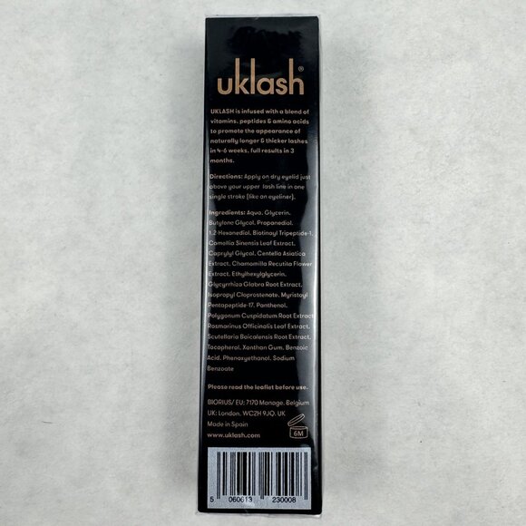 Uklash Eyelash Serum 3ml Longer Fuller Lashes Nourish Condition Stimulate SEALED - Picture 3 of 6
